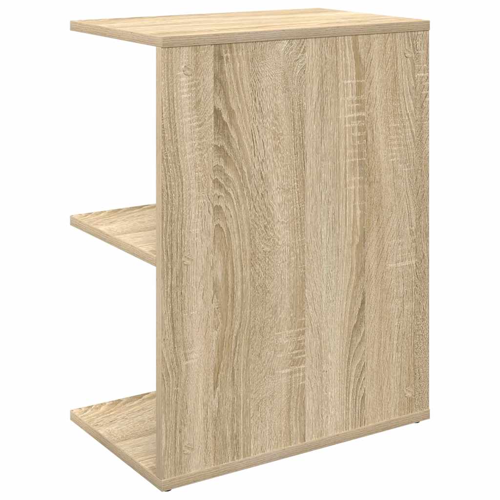 Nachtkastje 46,5x29x61 cm bewerkt hout sonoma eikenkleurig