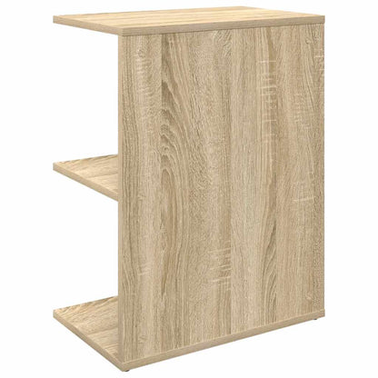 Nachtkastje 46,5x29x61 cm bewerkt hout sonoma eikenkleurig