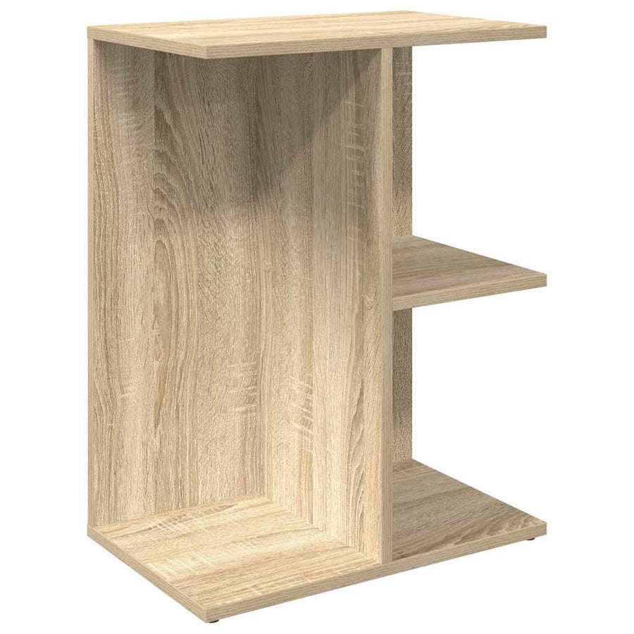 Nachtkastjes 2 st 46,5x29x61 cm bewerkt hout sonoma eikenkleur