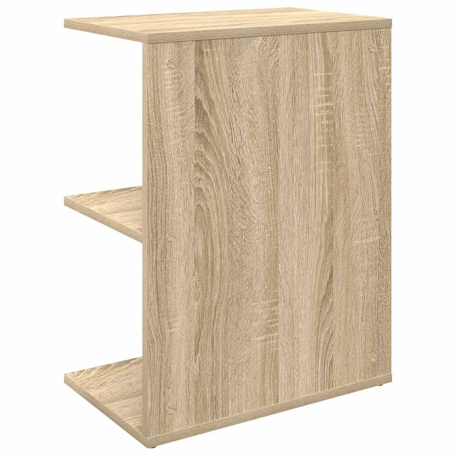 Nachtkastjes 2 st 46,5x29x61 cm bewerkt hout sonoma eikenkleur