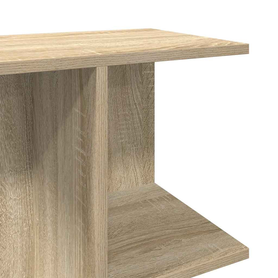 Nachtkastjes 2 st 46,5x29x61 cm bewerkt hout sonoma eikenkleur
