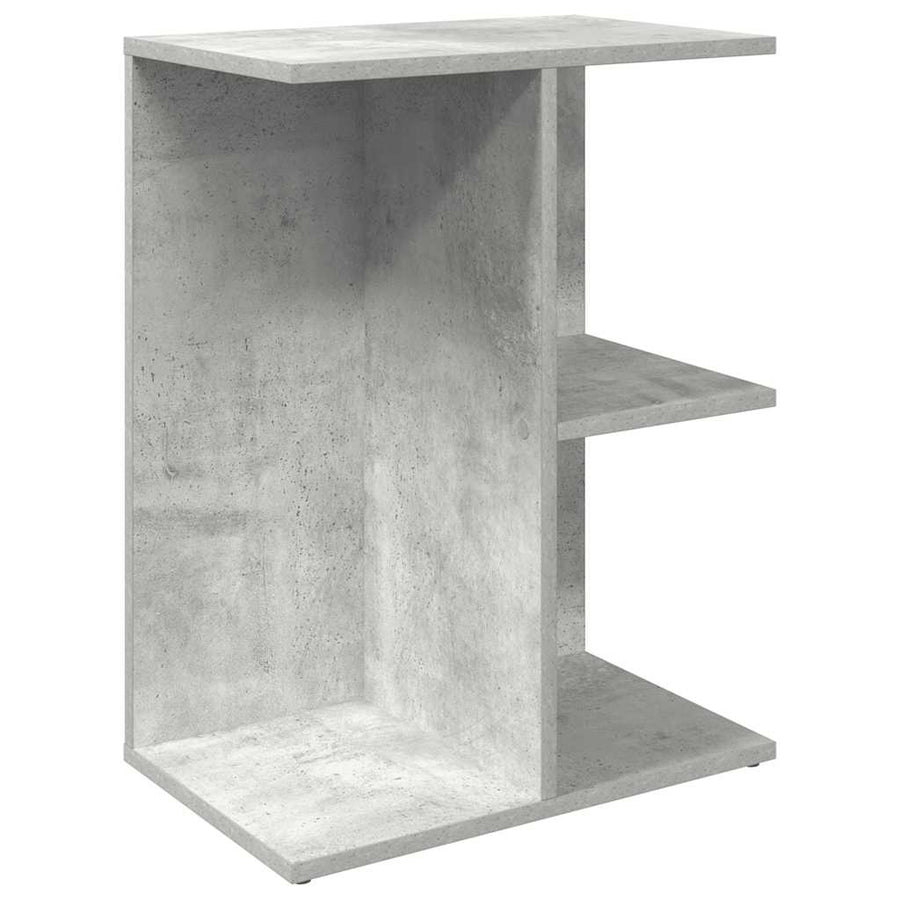 Nachtkastjes 2 st 46,5x29x61 cm bewerkt hout betongrijs
