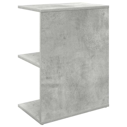 Nachtkastjes 2 st 46,5x29x61 cm bewerkt hout betongrijs