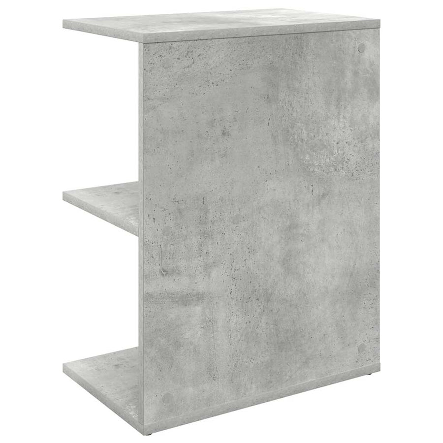 Nachtkastjes 2 st 46,5x29x61 cm bewerkt hout betongrijs