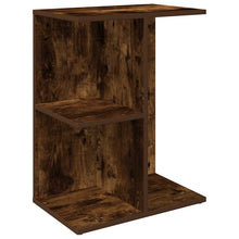 Nachtkastje 46,5x29x61 cm bewerkt hout gerookt eikenkleurig