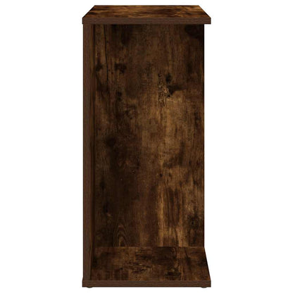 Nachtkastje 46,5x29x61 cm bewerkt hout gerookt eikenkleurig