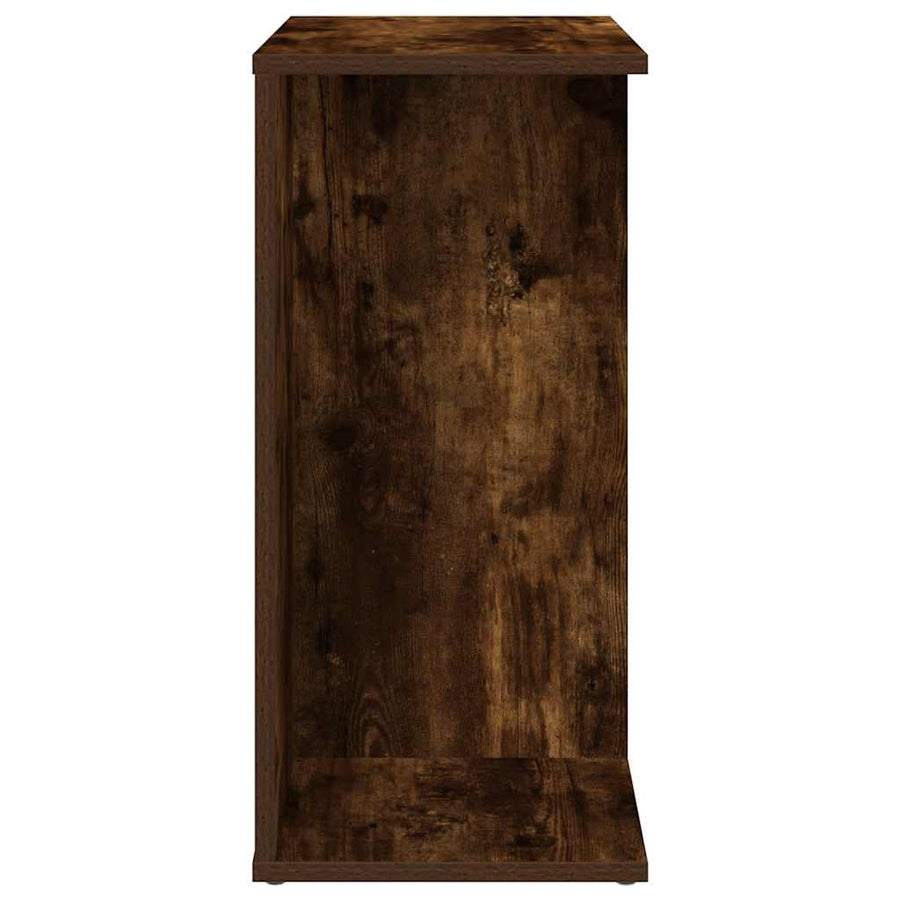 Nachtkastje 46,5x29x61 cm bewerkt hout gerookt eikenkleurig