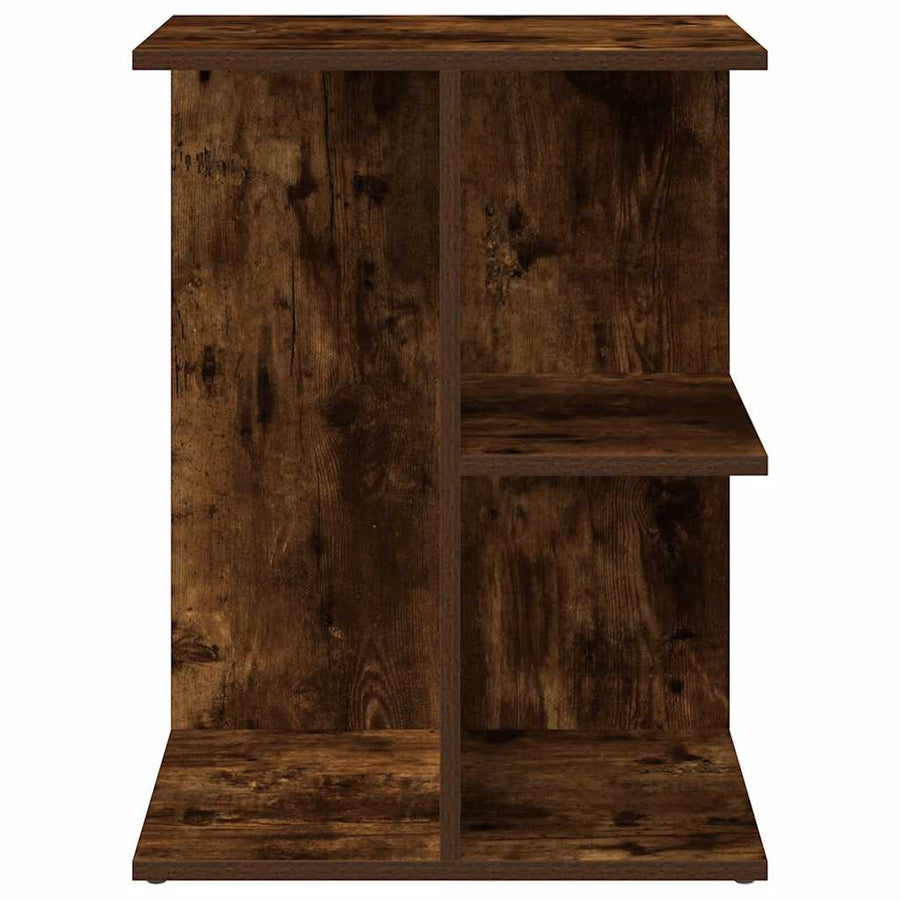 Nachtkastjes 2 st 46,5x29x61 cm bewerkt hout gerookt eikenkleur
