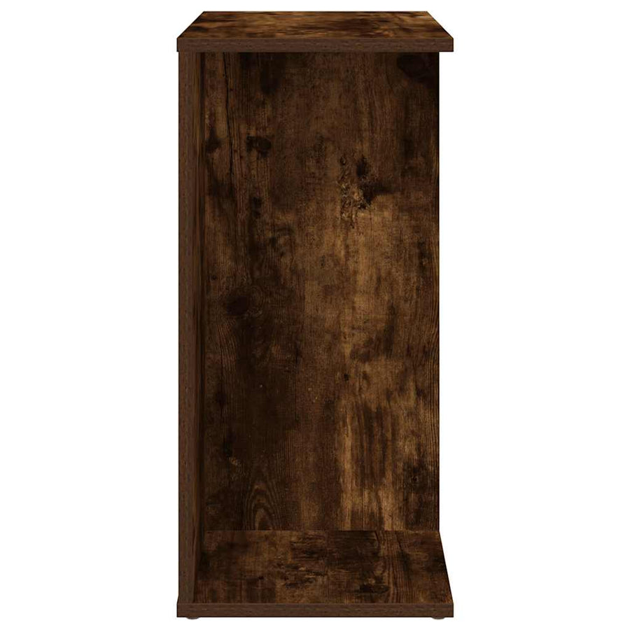 Nachtkastjes 2 st 46,5x29x61 cm bewerkt hout gerookt eikenkleur