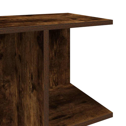Nachtkastjes 2 st 46,5x29x61 cm bewerkt hout gerookt eikenkleur