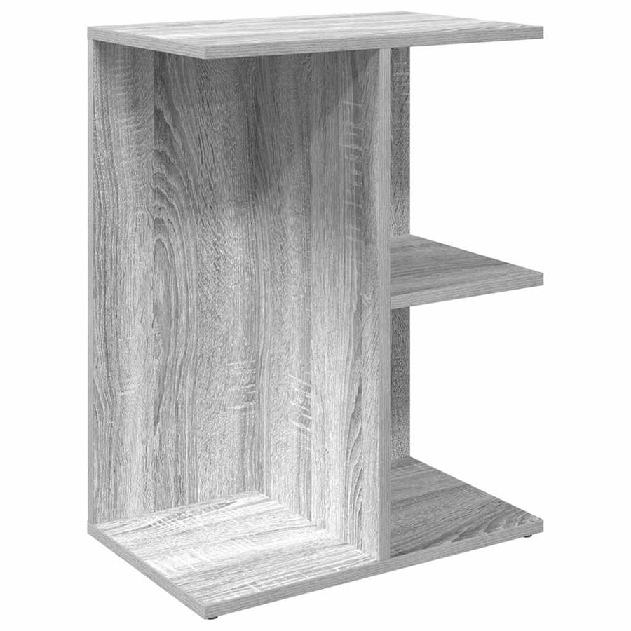 Nachtkastjes 2 st 46,5x29x61 cm bewerkt hout grijs sonoma eiken