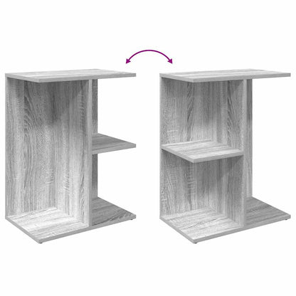 Nachtkastjes 2 st 46,5x29x61 cm bewerkt hout grijs sonoma eiken