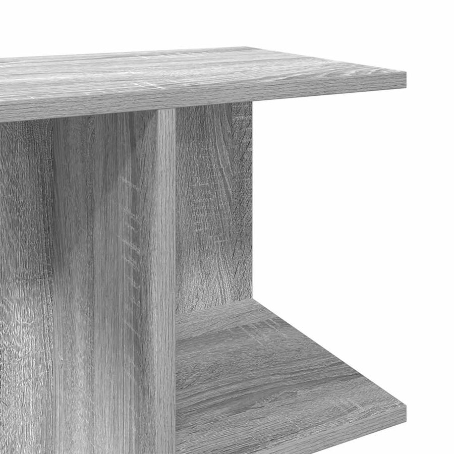 Nachtkastjes 2 st 46,5x29x61 cm bewerkt hout grijs sonoma eiken