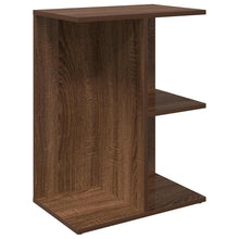 Nachtkastje 46,5x29x61 cm bewerkt hout bruin eikenkleur