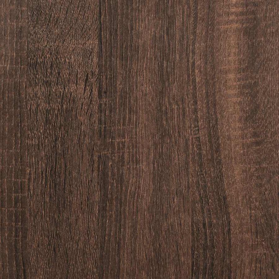 Nachtkastje 46,5x29x61 cm bewerkt hout bruin eikenkleur