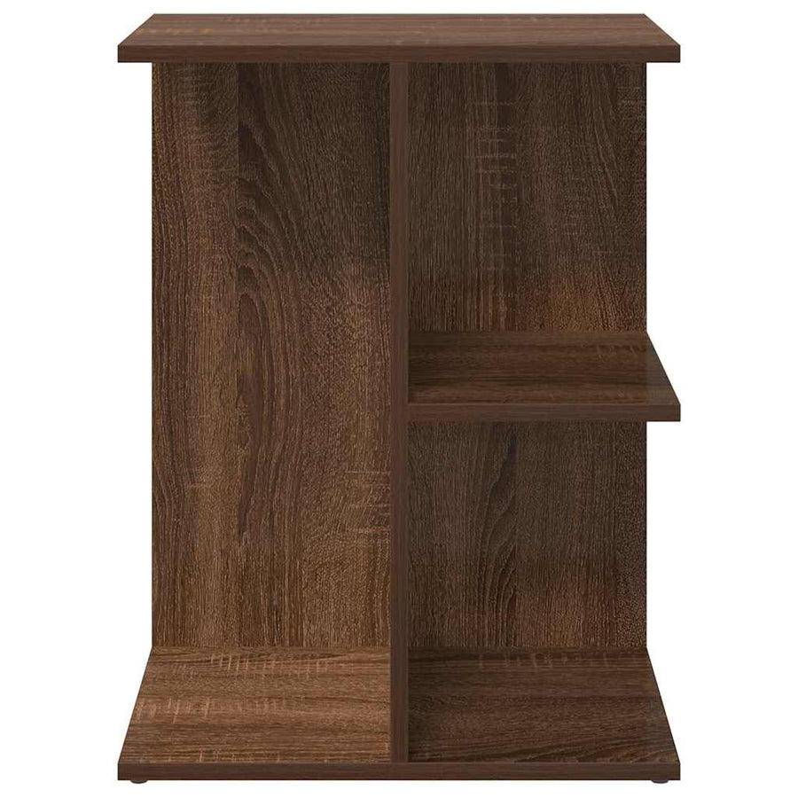 Nachtkastjes 2 st 46,5x29x61 cm bewerkt hout bruin eikenkleur