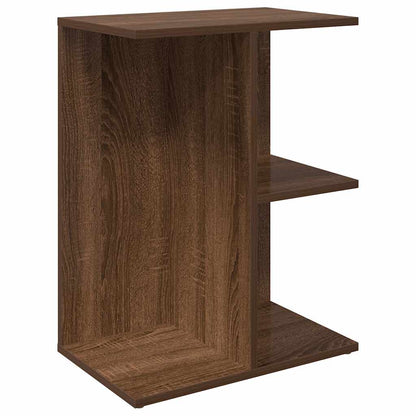Nachtkastjes 2 st 46,5x29x61 cm bewerkt hout bruin eikenkleur