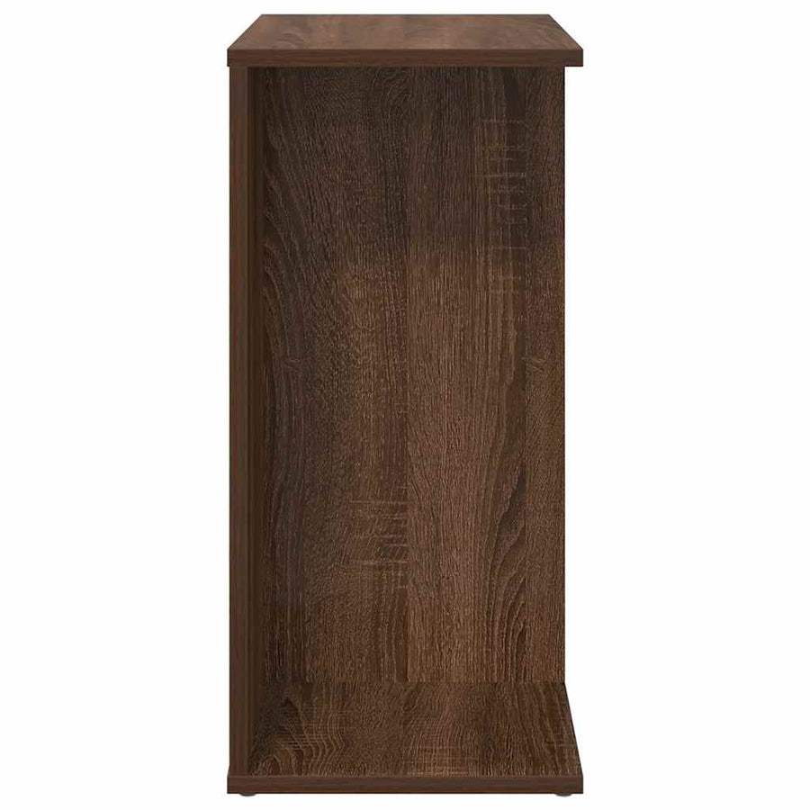 Nachtkastjes 2 st 46,5x29x61 cm bewerkt hout bruin eikenkleur
