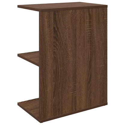 Nachtkastjes 2 st 46,5x29x61 cm bewerkt hout bruin eikenkleur