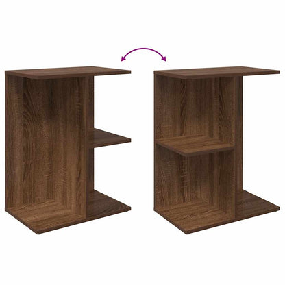 Nachtkastjes 2 st 46,5x29x61 cm bewerkt hout bruin eikenkleur