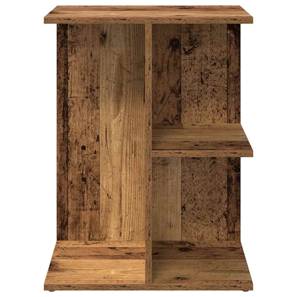 Nachtkastjes 2 st 46,5x29x61 cm bewerkt hout oud houtkleurig