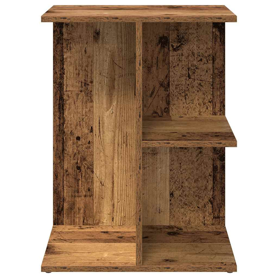 Nachtkastjes 2 st 46,5x29x61 cm bewerkt hout oud houtkleurig