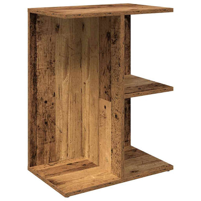 Nachtkastjes 2 st 46,5x29x61 cm bewerkt hout oud houtkleurig