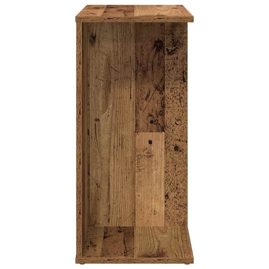 Nachtkastjes 2 st 46,5x29x61 cm bewerkt hout oud houtkleurig