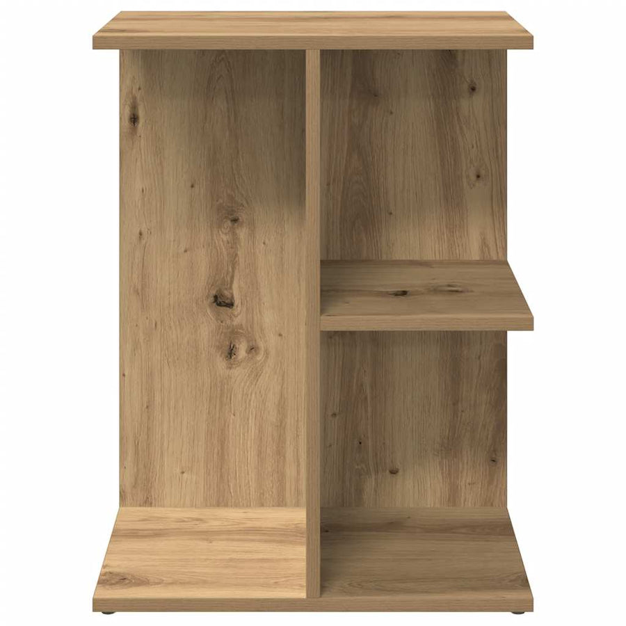 Nachtkastjes 2 st 46,5x29x61 cm bewerkt hout artisanaal eiken