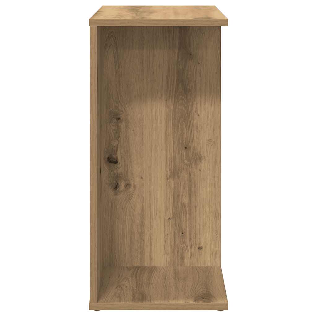 Nachtkastjes 2 st 46,5x29x61 cm bewerkt hout artisanaal eiken
