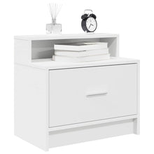 Nachtkastje met lade 51x31x47 cm wit