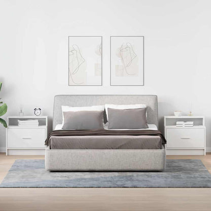 Nachtkastjes 2 st met lade 51x31x47 cm wit