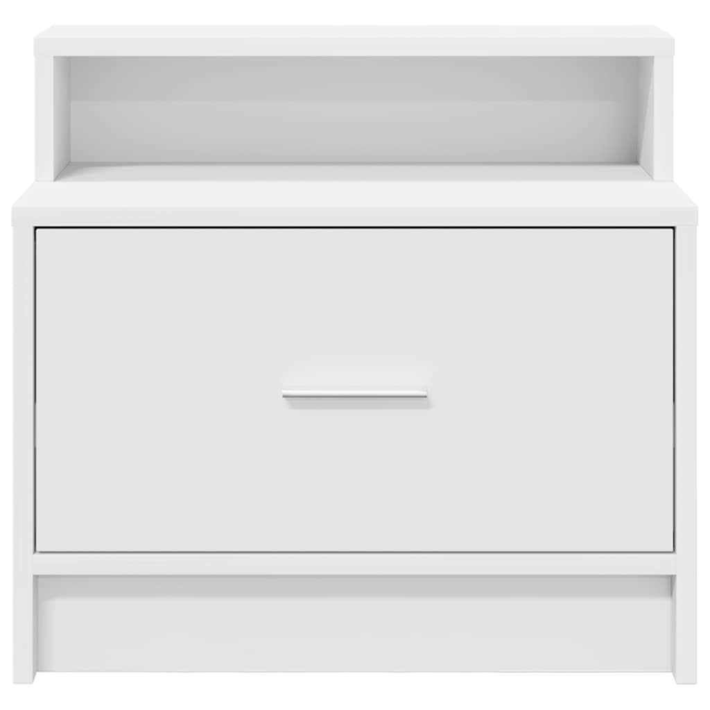 Nachtkastjes 2 st met lade 51x31x47 cm wit