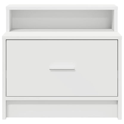 Nachtkastjes 2 st met lade 51x31x47 cm wit