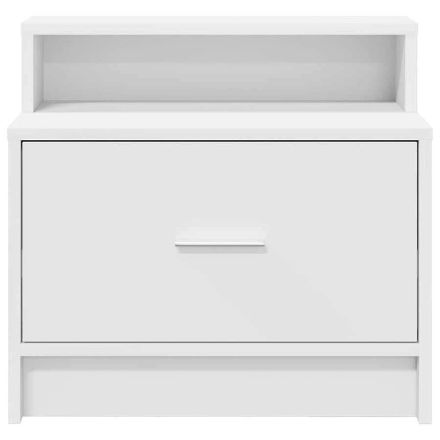 Nachtkastjes 2 st met lade 51x31x47 cm wit