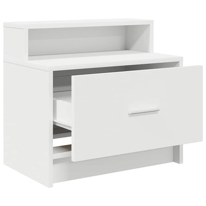 Nachtkastjes 2 st met lade 51x31x47 cm wit