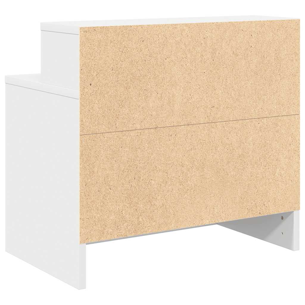Nachtkastjes 2 st met lade 51x31x47 cm wit