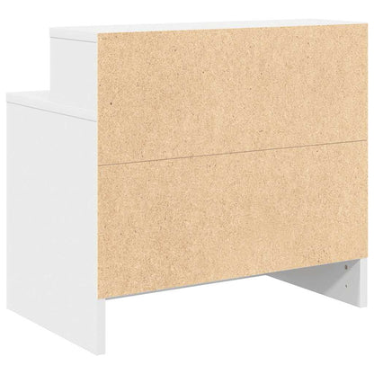 Nachtkastjes 2 st met lade 51x31x47 cm wit