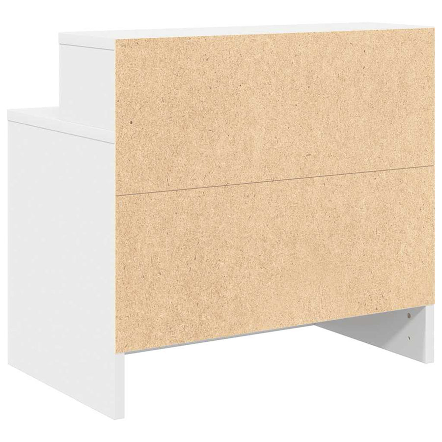 Nachtkastjes 2 st met lade 51x31x47 cm wit