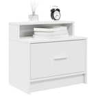 Nachtkastje 51x31x47 cm wit (2 stuks)