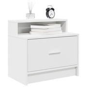 Nachtkastje 51x31x47 cm wit (2 stuks)