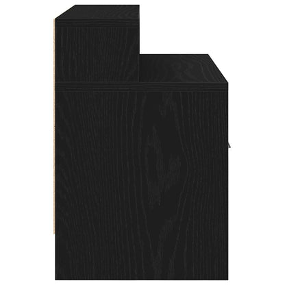 Nachtkastjes 2 st met lade 51x31x47 cm zwart eikenkleurig