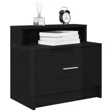 Nachtkastjes 2 st met lade 51x31x47 cm zwart eikenkleurig