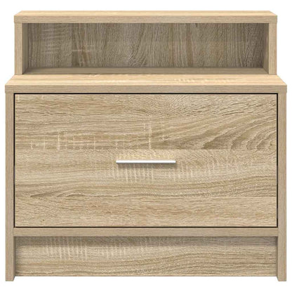 Nachtkastje met lade 51x31x47 cm sonoma eikenkleurig