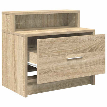 Nachtkastje met lade 51x31x47 cm sonoma eikenkleurig