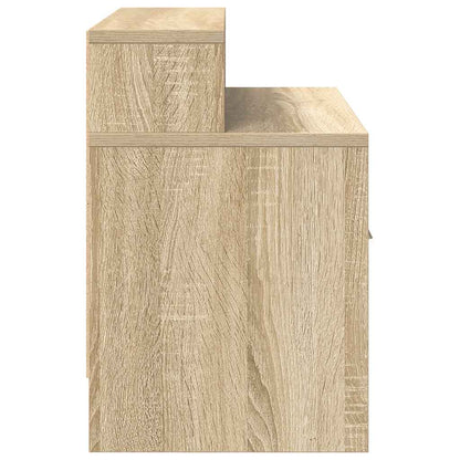 Nachtkastje met lade 51x31x47 cm sonoma eikenkleurig