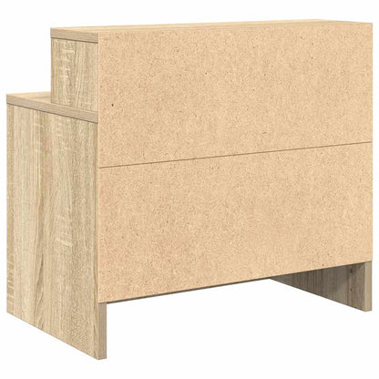 Nachtkastje met lade 51x31x47 cm sonoma eikenkleurig