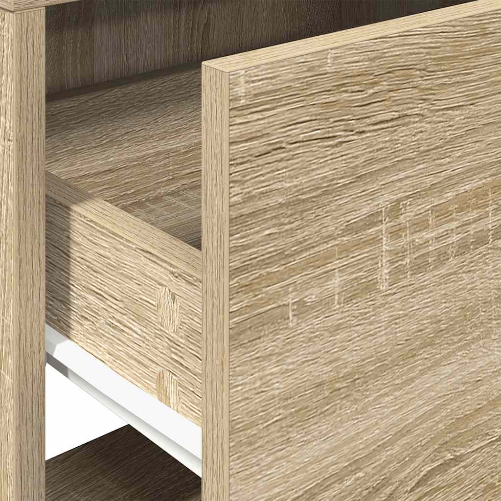 Nachtkastje met lade 51x31x47 cm sonoma eikenkleurig