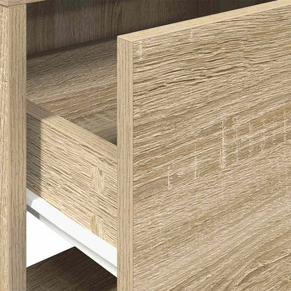 Nachtkastje met lade 51x31x47 cm sonoma eikenkleurig