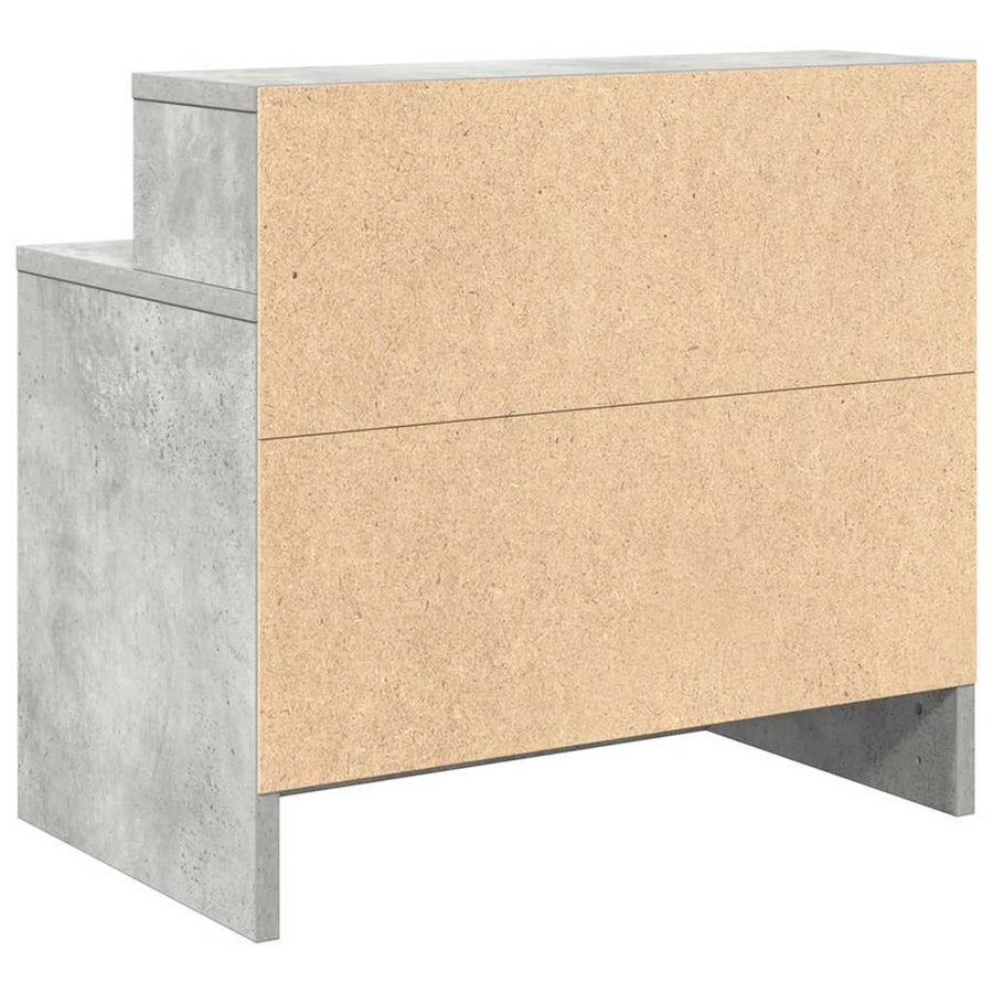 Nachtkastje met lade 51x31x47 cm betongrijs